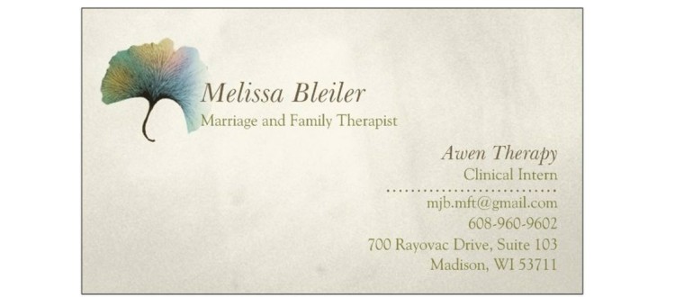 A picture of Melissa Bleiler business card